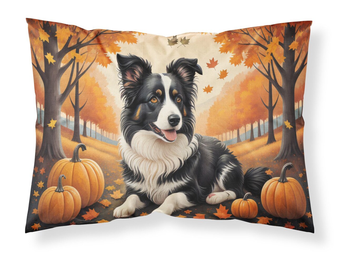Border Collie Standard Pillowcase 30 x 20.5 Inches Lightweight Decorative Artwork